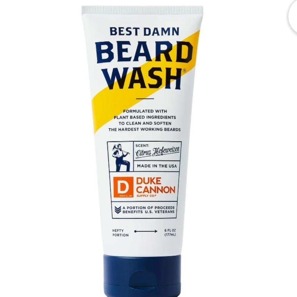 Duke Cannon Best Damn Beard Wash 6 fl oz Tube